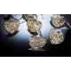 20 Silver Filigree Heart Battery Operated LED Fairy Lights